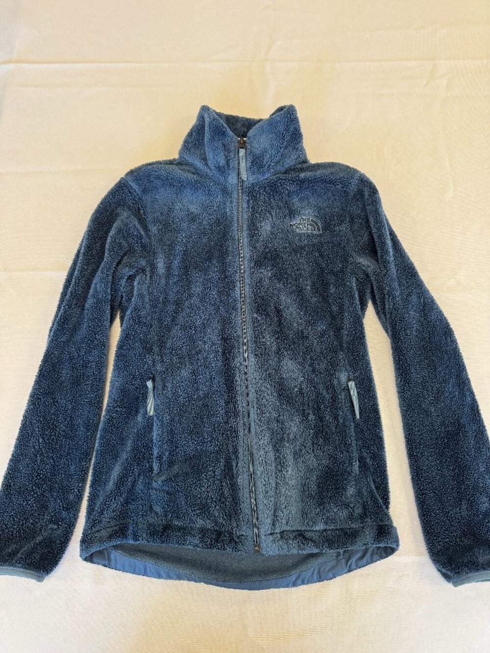 The North Face Navy Blue Fleece Zip Up Jacket Size XS